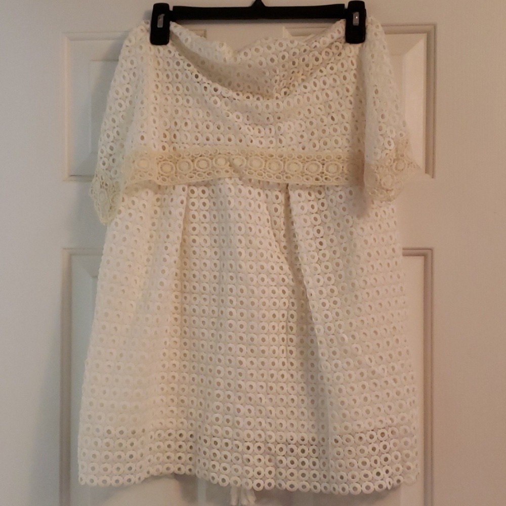 Blush White Halter Dress